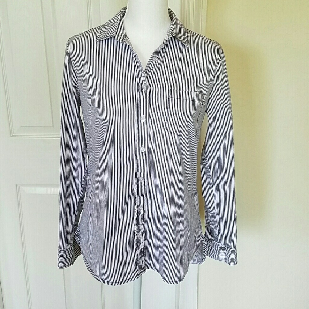 Apt. 9 Striped Button-Down Dress Shirt